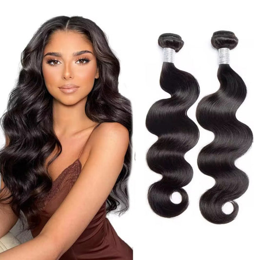 Luxury Quality Human Hair Extension Bundle| 16 inches| Body Wave| Natural Dark
